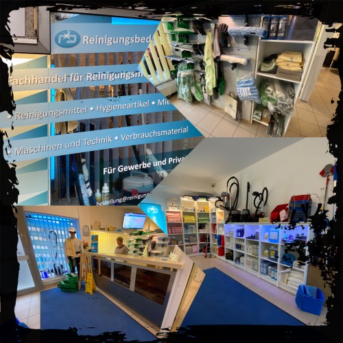 bildcollage reinigungsbedarf
